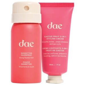 DAE Cactus Fruit 3-in-1 Styling Cream 30 ml & dae Sunsetter Hairspray 30ml NIB